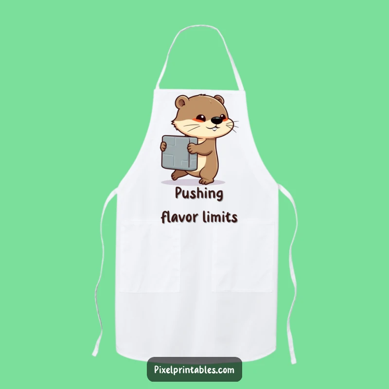 Workhorse Funny Otter Apron: Tackle Tasks with Grit, Clever Funny Gift