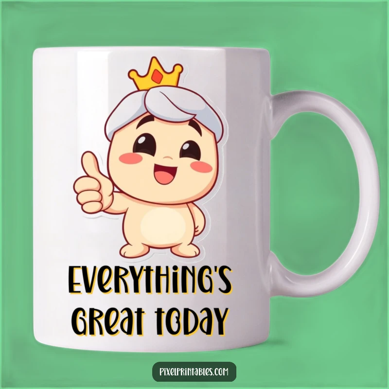 Funny Thumbs Up Mug: Positive Vibes and Humorous Gift for Everyone