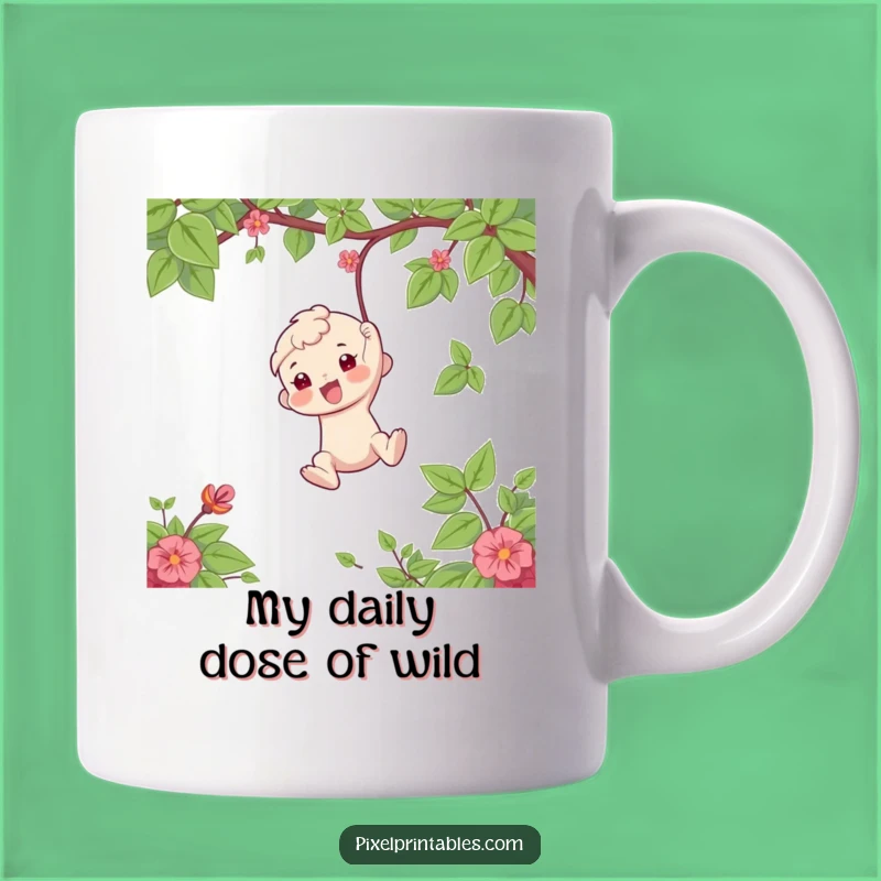 Funny Vine Swinger Mug: Hilarious Adventure for Your Morning Brew