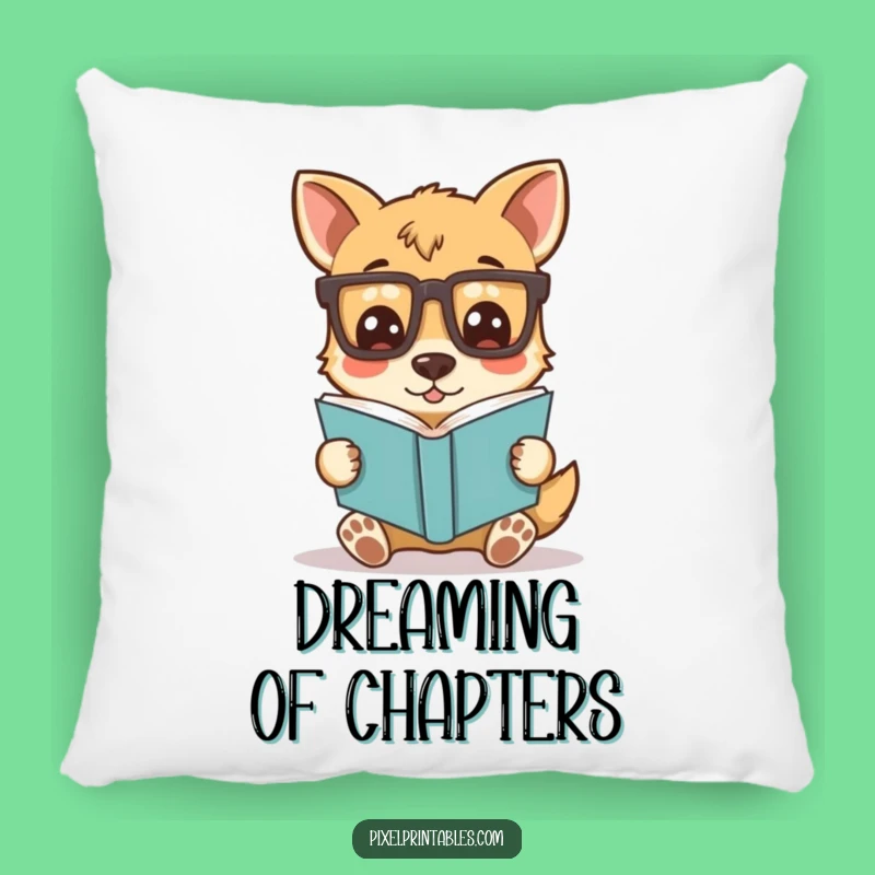 Cozy Funny Pixel Dog Pillow: Rest Your Head on Nerdy Comfort