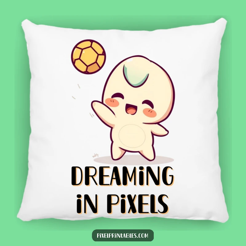Funny Pixel Pillow: Cuddle up with a playful pixel character!