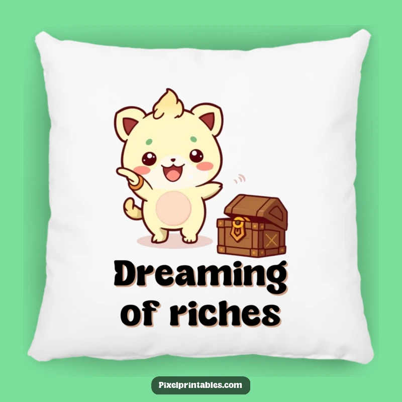 Funny Pixel Treasure Pillow - Cozy Creature Comfort, Perfect Gift!