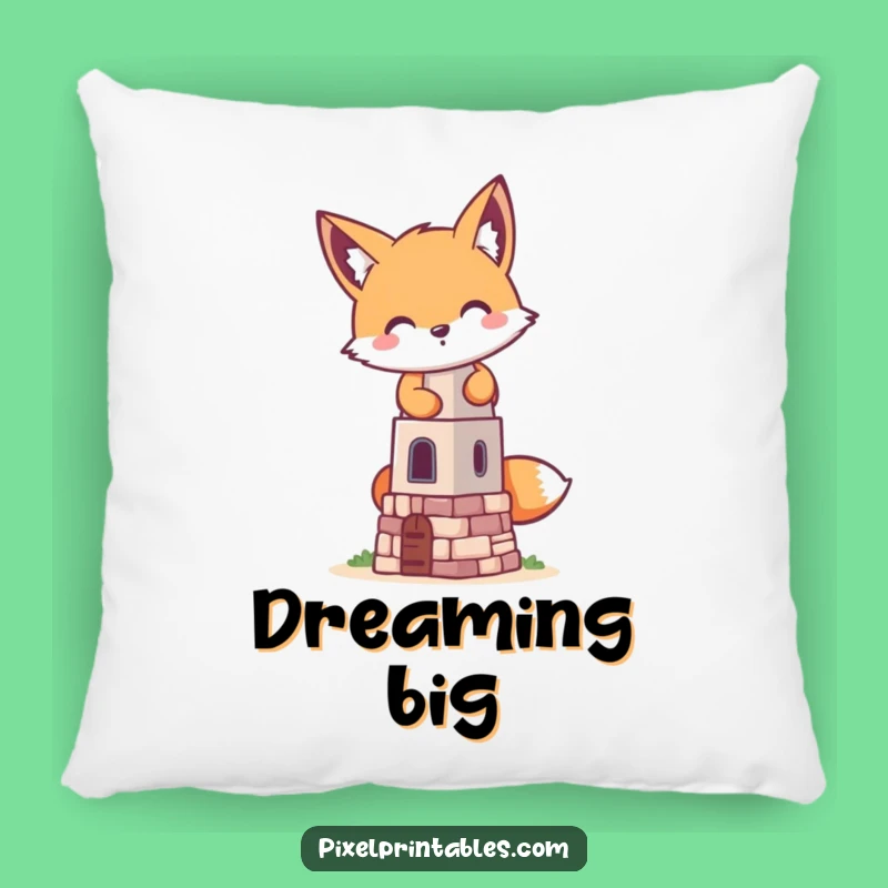 Funny Pixel Fox Pillow - Snuggle Up with a Mischievous Pixel Tower Friend Gift