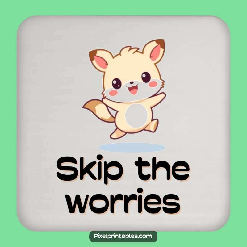 Funny Pixel Animal Coaster - Cute Drink Protection Gift!