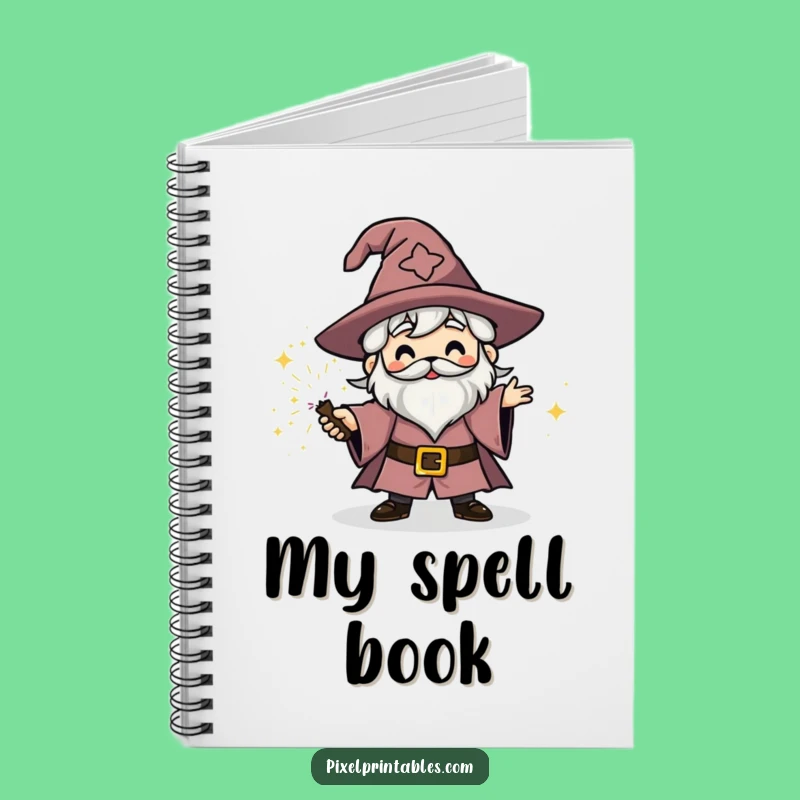 Funny Block Wizard Notebook: Journal Spell Casting Pages, Ideal Funny Gift