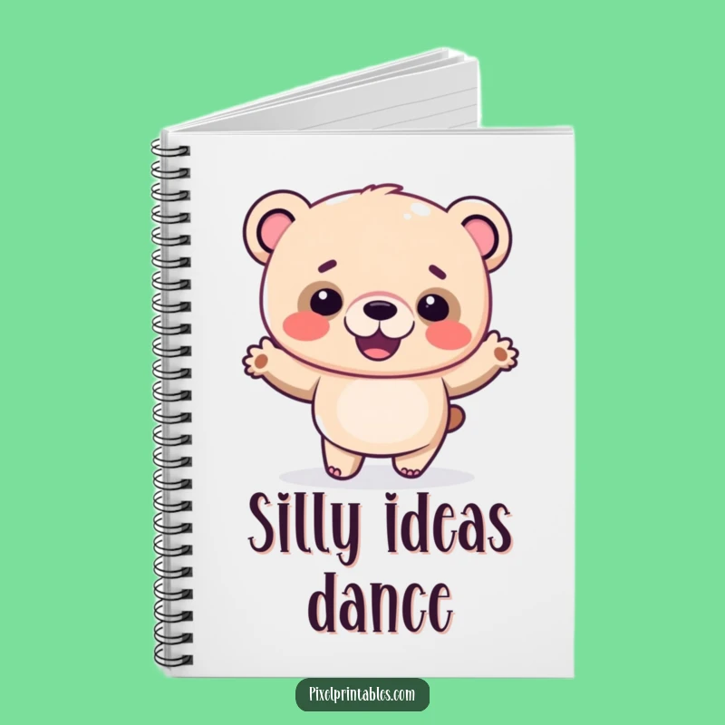 Funny Pixel Bear Notebook: Jot Down Moves with a Funny Gift
