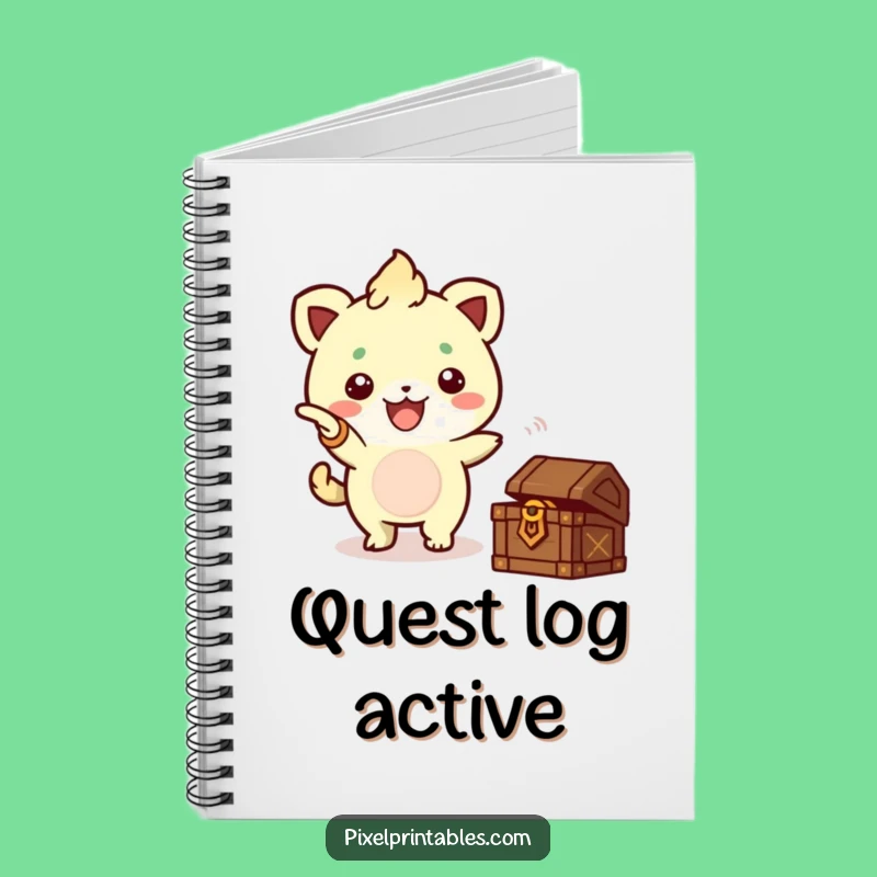 Funny Pixel Treasure Notebook - Creature Adventure Journal, Perfect Gift!