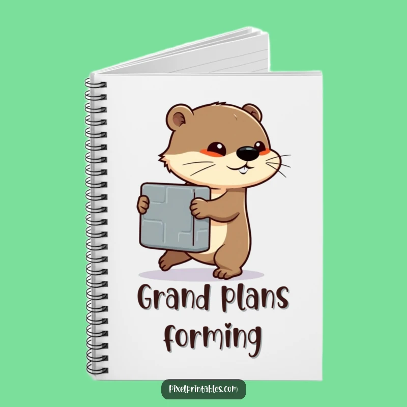 Funny Otter Block Push Notebook: Plan Your Progress, Imaginative Funny Gift