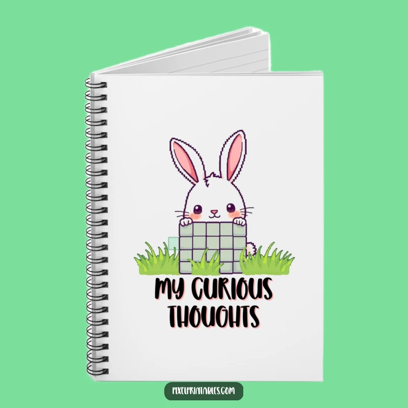 Funny Pixel Rabbit Notebook: Jot Down Secrets with a Funny Gift
