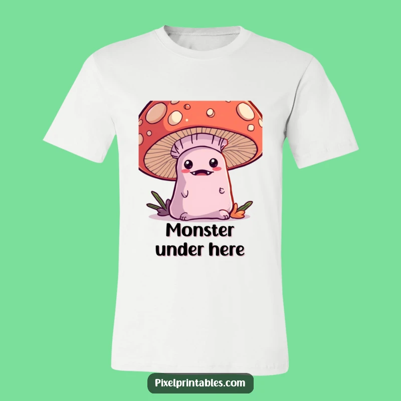Funny Kawaii Monster Pixel Tee: Hide and Seek Fun, Great Gift!